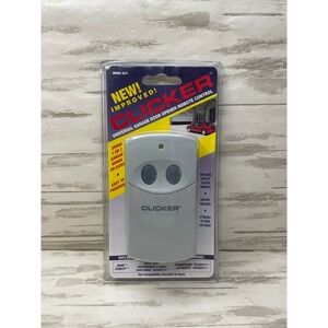 CLICKER Universal Garage Door Opener Remote Control Model CLT1 Gray